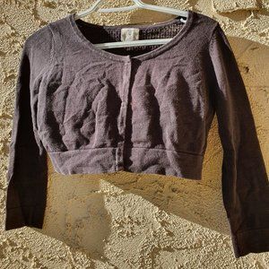 Pins & Needles Cropped Black Sweater